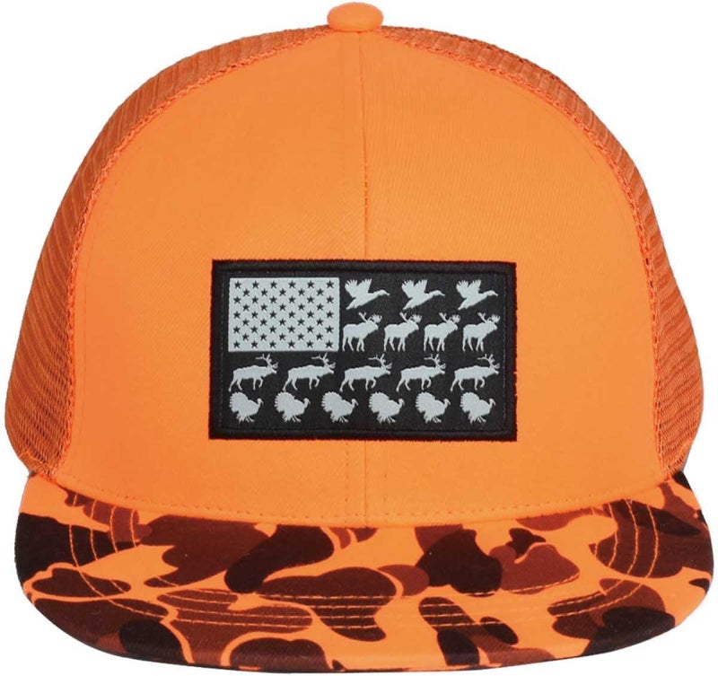 EDTREK Outdoorsman Pro Trucker Breathable Mesh Performance Cap - Flat Brim Snapback Hat - Image 2